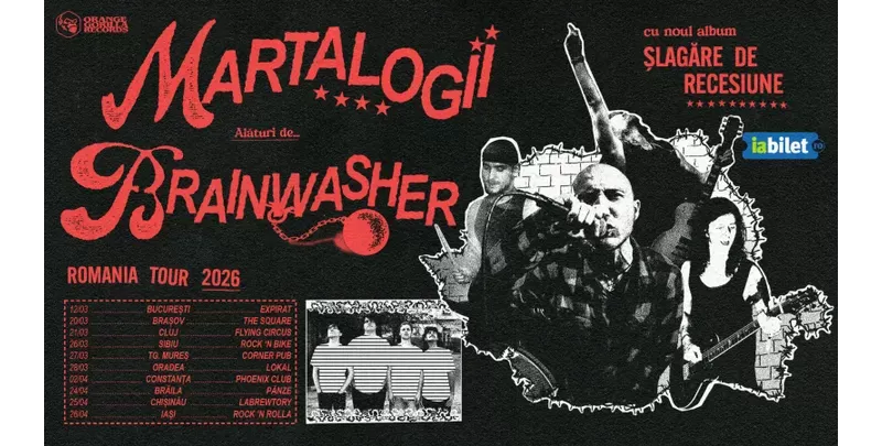 Constanta: Turneu Martalogii & Brainwasher - lansare album „Șlagăre de recesiune”-1