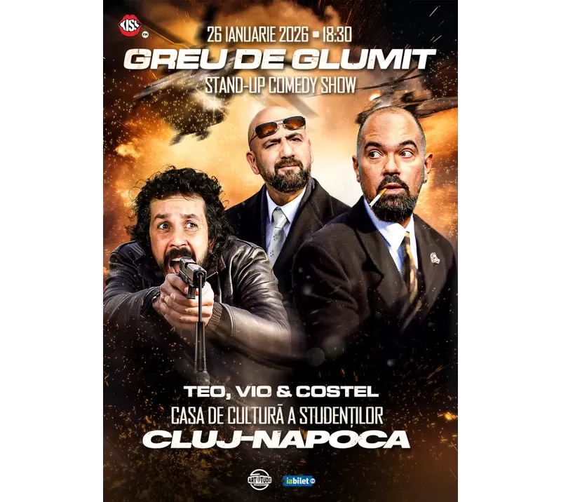 Cluj-Napoca: Greu de glumit cu Teo, Vio și Costel | Stand Up Comedy Show-1