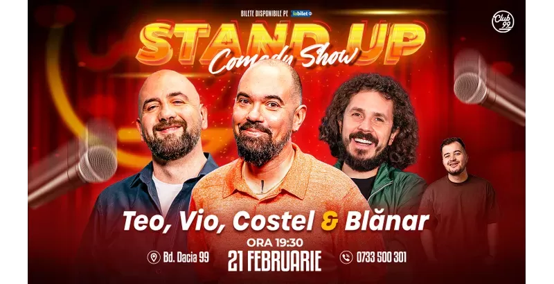 Stand-up Comedy cu Teo, Vio, Costel - Marian Blănar la Club 99-1