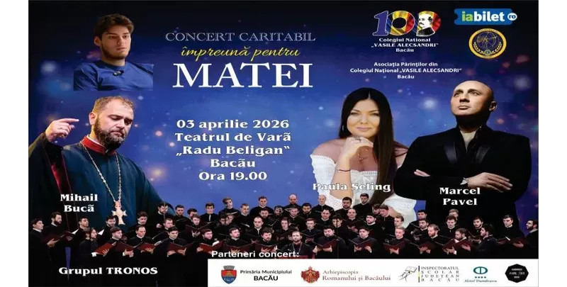 Bacău: Concert caritabil „Împreună pentru Matei”-1