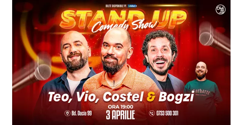 Stand-up Comedy cu Teo, Vio, Costel - Bogzi la Club 99-1