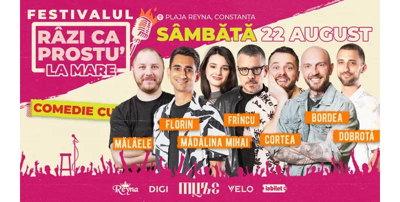 Festivalul de comedie și muzică Râzi ca prostu' la mare 2026 | Acces VIP 22.08-1