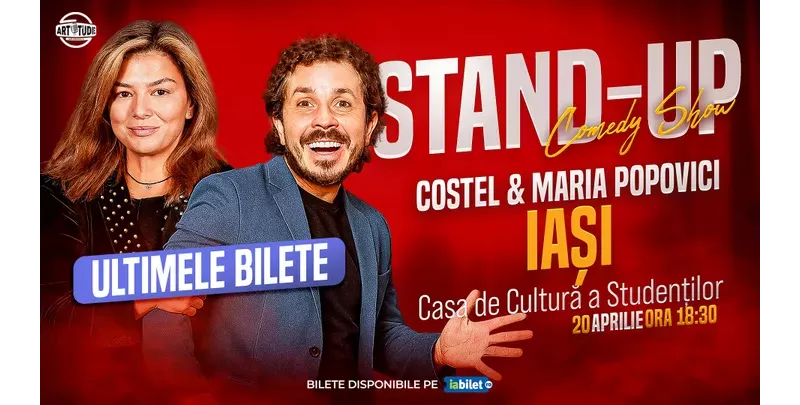 Iasi: Costel și Maria Popovici - Stand Up Comedy Show-1