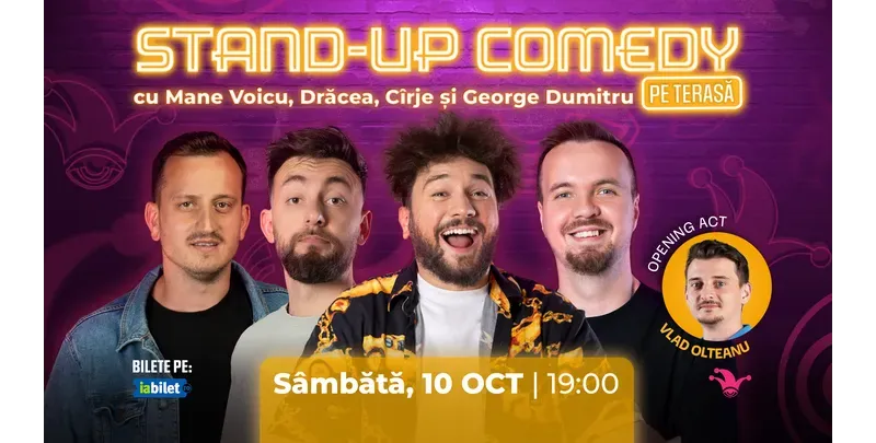 The Fool Terasa: Stand-up comedy cu Mane Voicu, Drăcea, Cîrje și George Dumitru-1