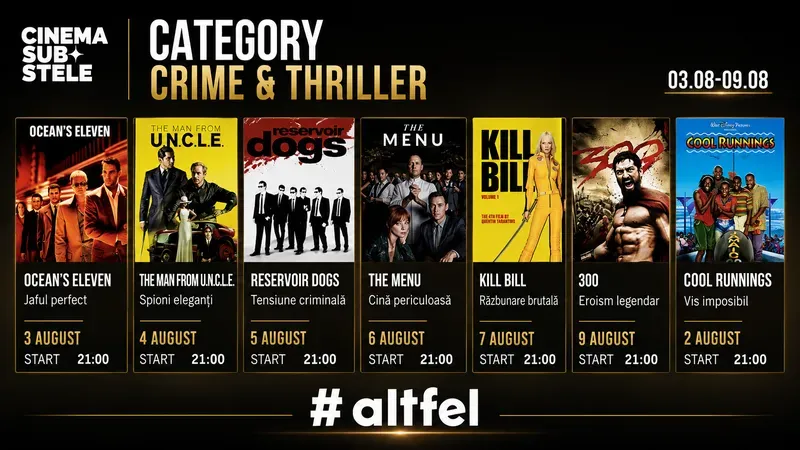 Cinema sub stele: Crime & Thriller Week -1