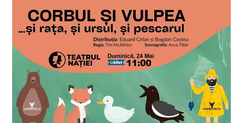 Ploiești: Teatru pentru copii - Corbul și Vulpea… și rața, și ursul, și pescarul-1
