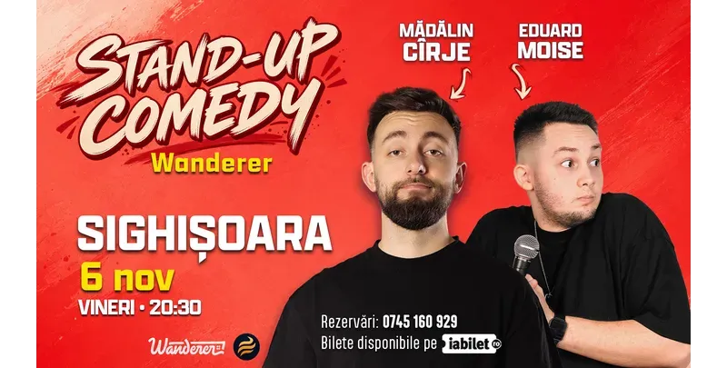 Sighisoara: Stand-up comedy cu Mădălin Cîrje și Edi Moise-1