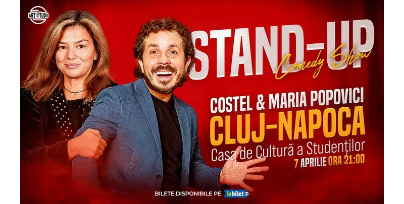 Cluj-Napoca: Costel și Maria Popovici - Stand Up Comedy Show | ORA 21:00-1
