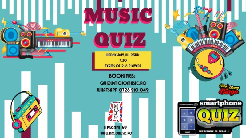 Music Speed Quiz with Sing-Along Bingo -1