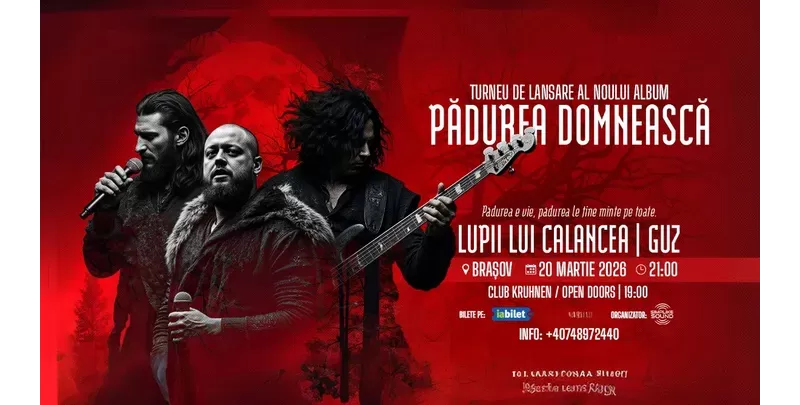 Brașov: Lupii lui Calancea & Guz– Turneu Național de Lansare: „Pădurea Domnească”-1