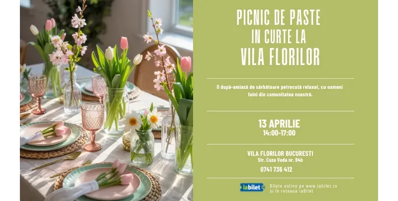 Picnic de Paște în curtea Vilei Florilor-1