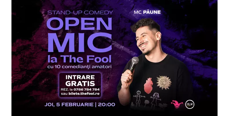 The Fool: Open Mic MC Florentin Păune-1