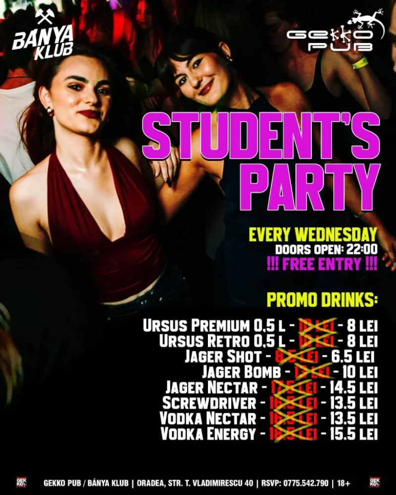 Student Party în Bánya Klub-1