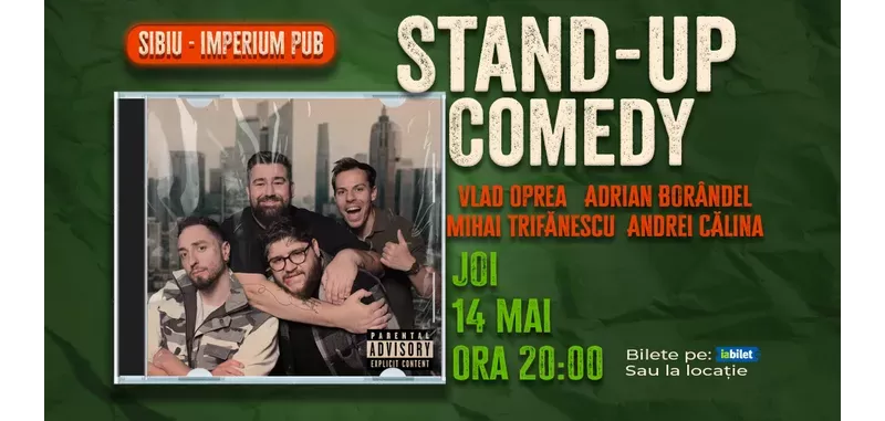 Sibiu: Stand-up Comedy cu Oprea, Borândel, Trifănescu și Călina-1