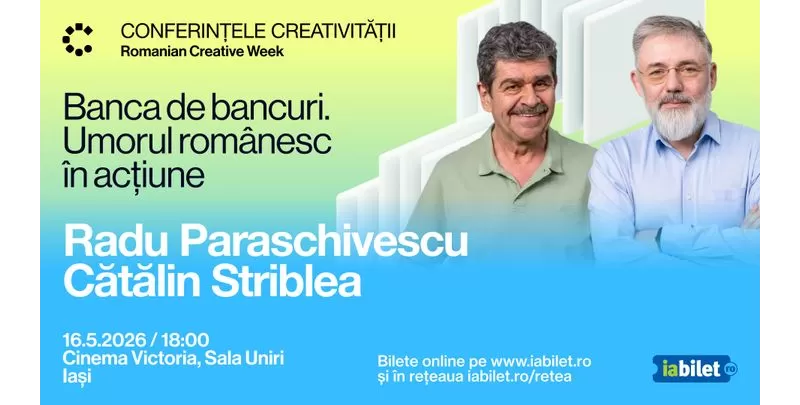 Iasi: Banca de bancuri. Umorul românesc în acțiune - Radu Paraschivescu & Cătălin Striblea-1
