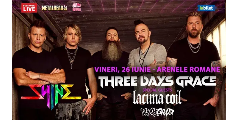 Three Days Grace, Lacuna Coil & Black Gold la Arenele Romane-1