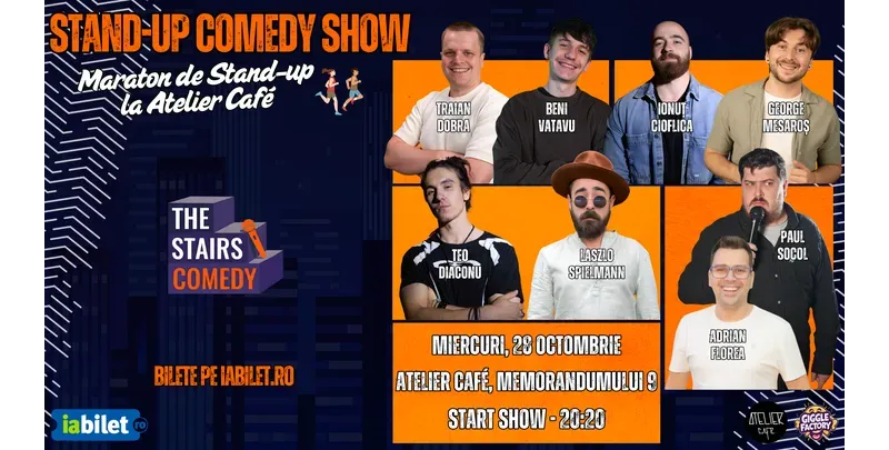 Cluj-Napoca: Stand-up Comedy Show | Maraton de Stand-Up | by The Stairs Comedy-1