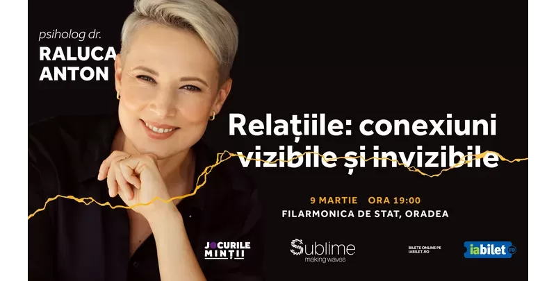 Oradea: Conferinta Raluca Anton - Relațiile: conexiuni vizibile și invizibile-1