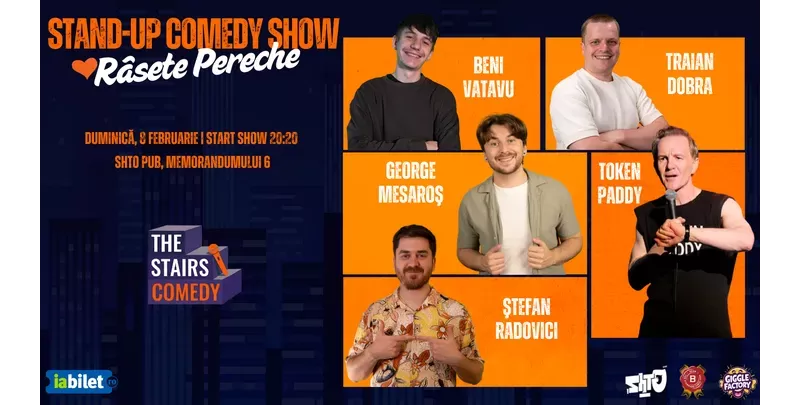 Cluj-Napoca: The Stairs Comedy | Râsete Pereche cu George Mesaroş, Traian Dobra, Ştefan Radovici, Beni Vatavu și Token Paddy-1