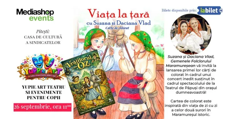 Pitesti: Teatru de copii & Concert cu Suzana și Daciana Vlad Gemenele Folclorului Maramureșean-1