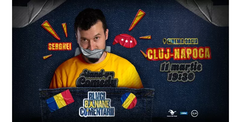 Cluj-Napoca: Stand-Up politic cu SERGHEI - -1