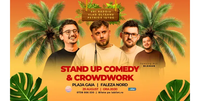 Constanta: Stand-Up Comedy & Crowdwork cu Edi Rădoiu, Vlad Olteanu și Petrică Iștoc-1