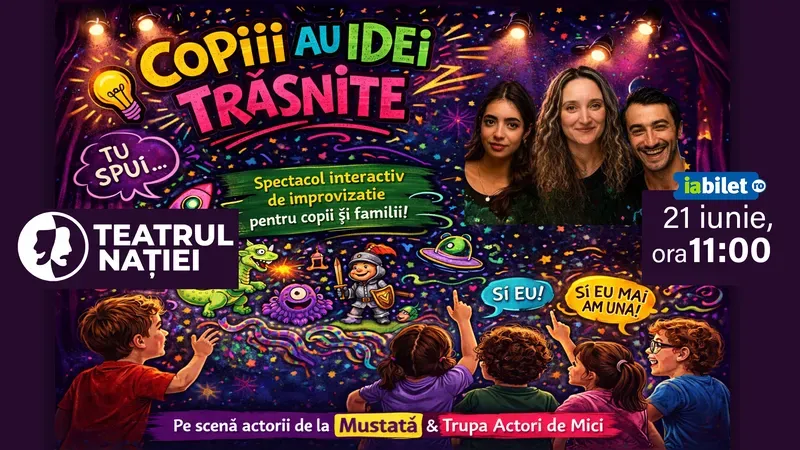 Spectacol pentru copii – Copiii au idei trăsnite -1