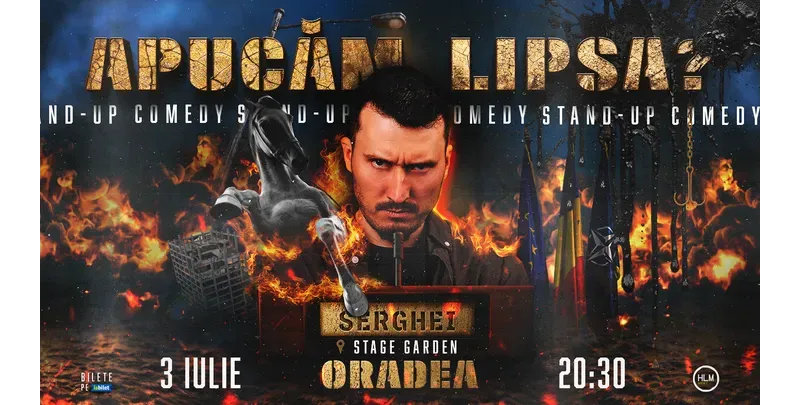 Oradea: Stand-Up Comedy politic cu Serghei - „Apucăm lipsa?”-1