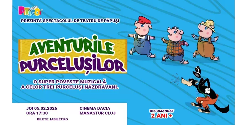 Cluj-Napoca: Aventurile purcelusilor-1