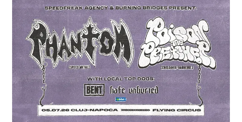 Cluj-Napoca: Poison The Preacher (Col) & Phantom (Mex) w/ Bent, Hate Unburied  - Live-1