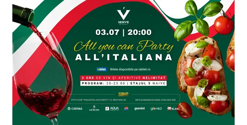 All you can Party: All'Italiana w/ Serve Winery-1