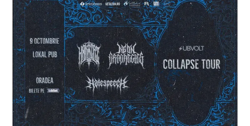Oradea: Collapse Tour — Hakairi, Neon Prophecies și Hatespeech-1