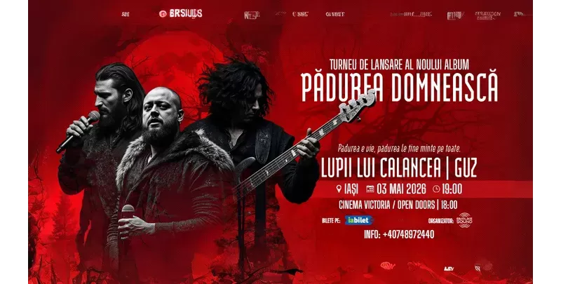 Iași: Lupii lui Calancea & Guz– Turneu Național de Lansare: „Pădurea Domnească”-1
