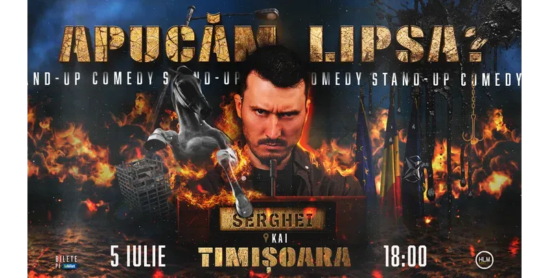 Timișoara: Stand-Up Comedy politic cu Serghei - „Apucăm lipsa?” (EARLY SHOW)-1