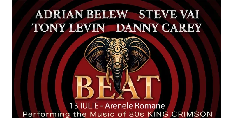 BEAT - Steve Vai, Danny Carey (Tool), Adrian Belew, Tony Levin (King Crimson)-1