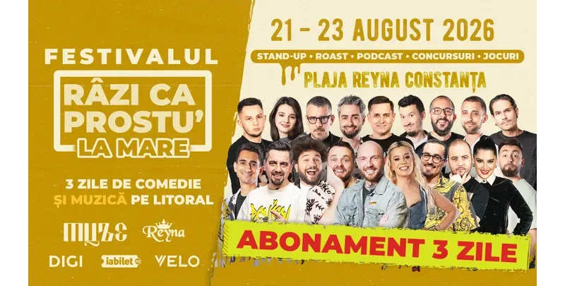 Festivalul de comedie și muzică Râzi ca prostu' la mare 2026 | Acces General-1