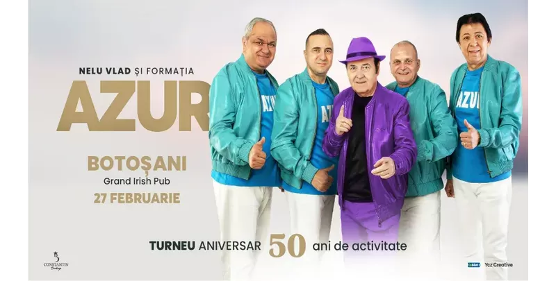 Botosani: Nelu Vlad si Formatia Azur - Turneu Aniversar “50”-1