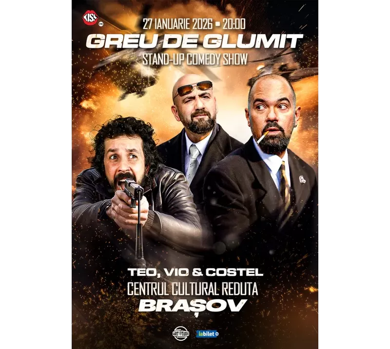 Brasov: Greu de glumit cu Teo, Vio și Costel | Stand Up Comedy Show 2 | ORA 20:00-1