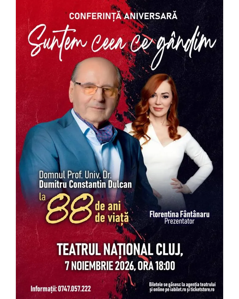 Suntem ceea ce gandim – cu Prof. Univ. Dr. Dumitru Constantin Dulcan in Cluj Napoca-1