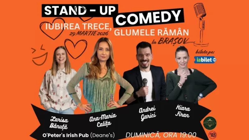 ,,Iubirea trece, glumele rămân” Stand-up cu Calița, Garici, Kiara și Bănuță -1