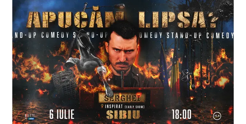 Sibiu: Stand-Up Comedy politic cu Serghei - „Apucăm lipsa?” (EARLY SHOW)-1