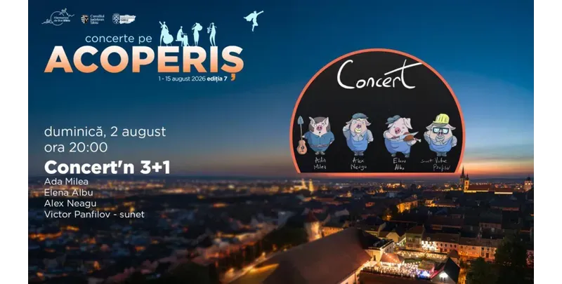 Sibiu: Concert’n 3+1 cu Ada Milea & Friends-1