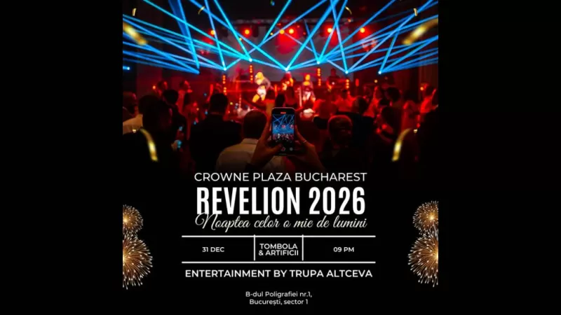Revelion 2026 la Crowne Plaza Bucharest: O seară de show cu Trupa Altceva-1