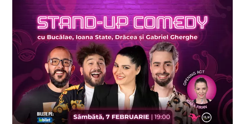 The Fool: Stand-up comedy cu Bucălae, Ioana State, Drăcea și Gabriel Gherghe-1