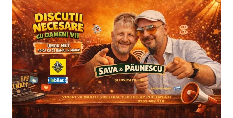 Galati: Discutii necesare cu oameni vii - cu Sava si Păunescu-1