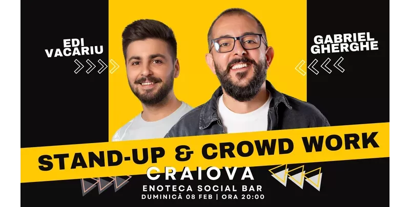 Craiova: Stand Up & Crowd Work | Gabriel Gherghe și Edi Vacariu-1