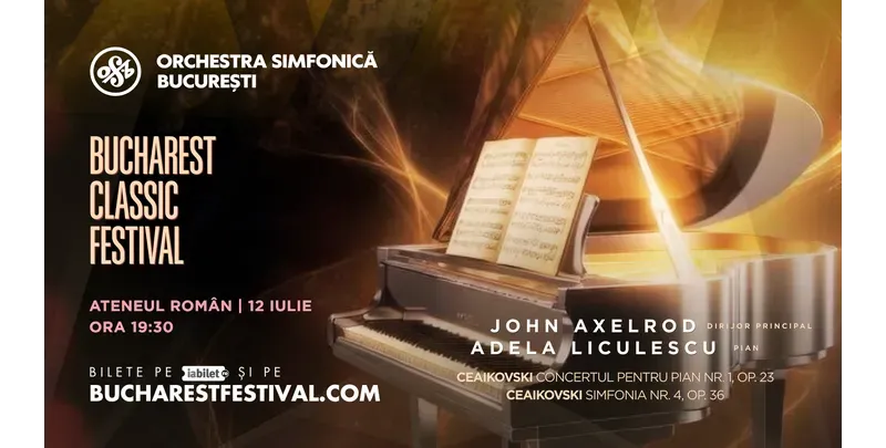 Bucharest Classic Festival: Ceaikovski, Orchestra Simfonică București, Adela Liculescu, John Axelrod-1
