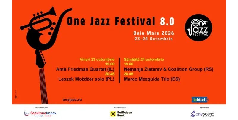 One Jazz Festival 2026 - Editia 8.0 - Bilete Sambata, 24 Octombrie-1