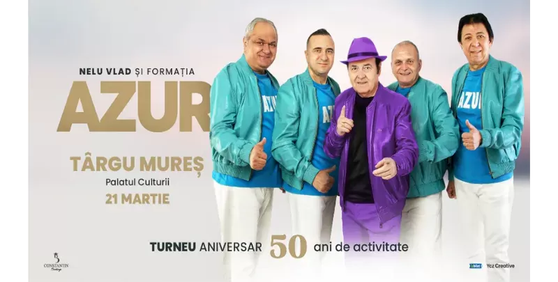 Targu Mures: Nelu Vlad si Formatia Azur - Turneu Aniversar “50”-1