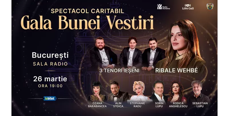 Ribale Wehbe & 3 Tenori Ieșeni la Gala Bunei Vestiri București, spectacol caritabil-1